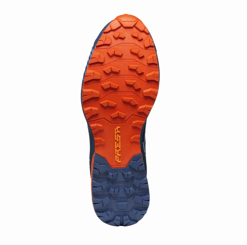 Scarpa Mens Ribelle Run GTX Shoes - Blue-Spicy Orange-6